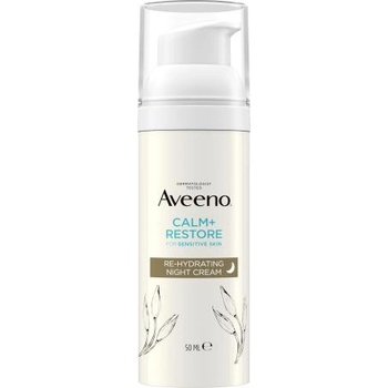 Aveeno Calm + Restore Re-Hydrating Night Cream интензивно хидратиращ и укрепващ нощен крем за лице 50 ml унисекс