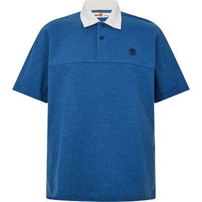 Timberland Блуза с яка Timberland Men's Textured Polo Dark Denim Short Sleeve Polo Shirt - Dark Denim