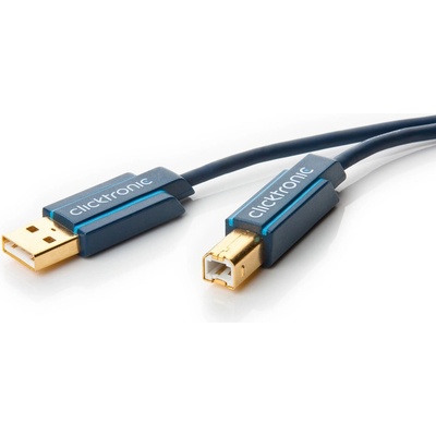 Clicktronic 11.90.1303 USB 2.0, USB A(M) - USB B(M), 3m