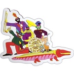 The Beatles Yellow Submarine Band On Croc Embossed Магнит (YSMAG07)