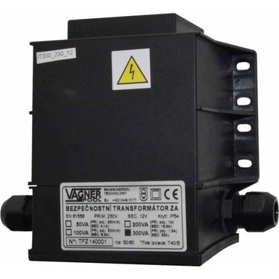 VÁGNER POOL, Bezpečnostní transformátor 100 W, zalitý 230 V/12 V, vp-8901001