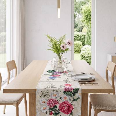 EVENIT Gobelínová šerpa-behúň 040C Kvety Bavlna/polyester 45x140 cm