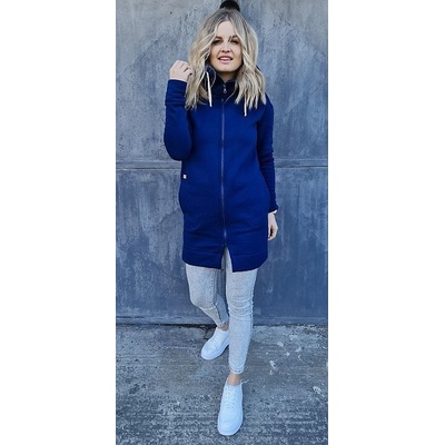 M.ASCH-Be original Long Insulated Hooded Zip Blue
