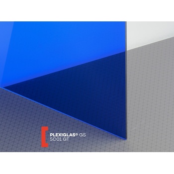 Röhm Plexisklo Plexiglas GS 3 mm 5C01 1010 x 2030 mm modré 1 ks
