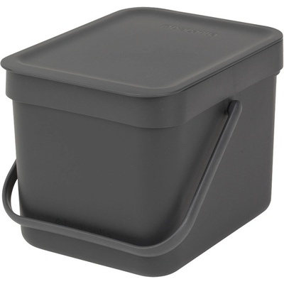 Brabantia Odpadkový koš 'Sort & Go' - 6 L, šedá