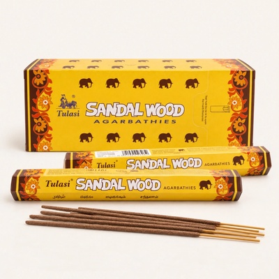 Tulasi indické vonné tyčinky Classics Sandalwood Slon 20 ks – Sleviste.cz