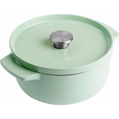 KitchenAid Kastrol litinový s poklicí 22cm/3,3l pistáciová