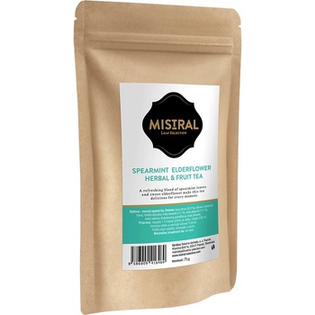 Mistral bylinný čaj Mäta a baza Spearmint Elderflower Herbal & Fruit tea 75 g