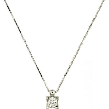 Cara Diamanti Колие от бяло злато с диамант Cara Diamanti CLN1051.19 (CLN1051.19)