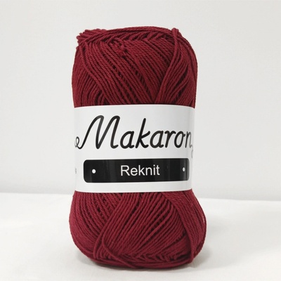 Makaron Reknit vínová 2mm