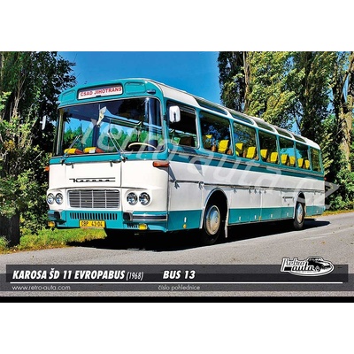 Pohlednice BUS č. 13 - KAROSA ŠD 11 EVROPABUS (1968)