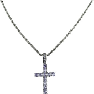 HARAHU Колие zc-22770 - Сребърен / Лилав kp22770