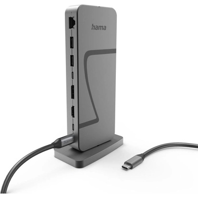Hama Докинг станция "Connect2Office Speed", USB4, USB-C, PD, 40 Gbit/s, 10 порта (HAMA-200200)