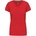Kariban v-neck k381 / Дамска тениска с къс ръкав - червена xl (20k38100404)