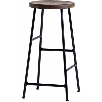 Hay Cornet Low powder coated steel soft black + smoked oiled oak