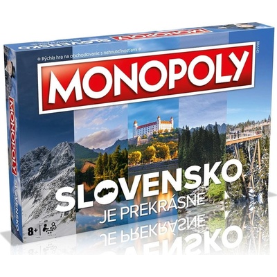 Winning Moves Monopoly Slovensko je prekrásné