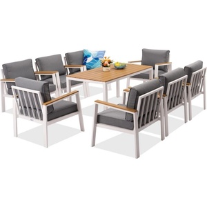 Garden Point Zakintos Premium 8 алуминиеви градински мебели бели Garden Point (GAP1470-FIE8)