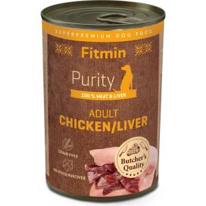 Dibaq Fitmin Purity Консервирано пилешко с черен дроб за кучета 400 g