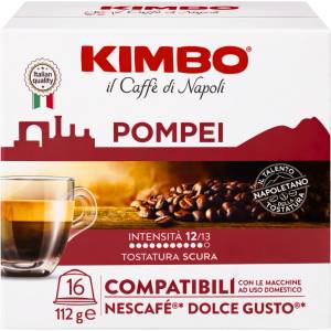 KIMBO Кафе капсули Kimbo Pompei съвместими с Dolce Gusto, 16 капсули