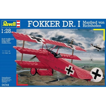 Revell Модел за сглобяване, Revell, Fokker Dr. 1 Manfred von Richthofen, 66 части (R04744)