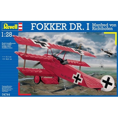 Revell Модел за сглобяване, Revell, Fokker Dr. 1 Manfred von Richthofen, 66 части (R04744)