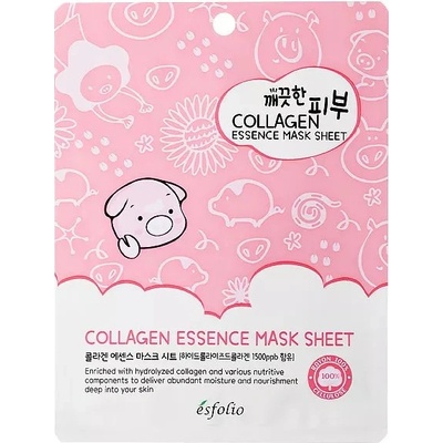 Esfolio Pure Skin Collagen Essence Mask Sheet Plátienková maska s kolagénom 25 ml