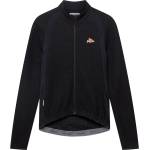 CafÉ du cycliste Мъжка фланелка с дълъг ръкав за колоездене CAFÉ DU CYCLISTE Marguerite Cycling jersey - Black - размер XL (056-4337-0114)