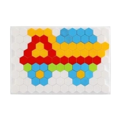 Mozaika klobouček 2,5cm hladká plast 127ks v krabici