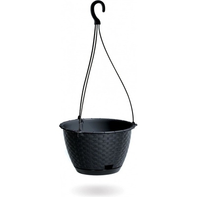 Prosperplast RATOLLA ROUND W květináč závěsný antracit 24.3 cm