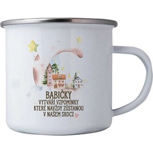 Bohemia Gifts Smaltovaný plecháček v krabičce Babičky 350 ml