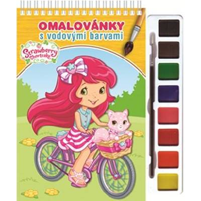 Strawberry 2 Omalovánky s vodovými barvami a štětcem Kroužková