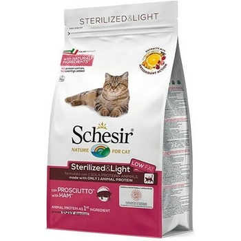 Schesir Cat Sterilized & Light šunka a ryža 1,5 kg