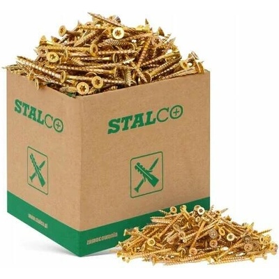 Skrutky do dreva 3×35 mm so zapustenou hlavou Torx TX10 – 1000 ks STALCO