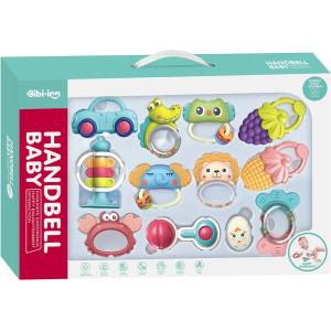 Chipolino Сет дрънкалки и гризалки Chipolino - 12 части (DRN02460886)