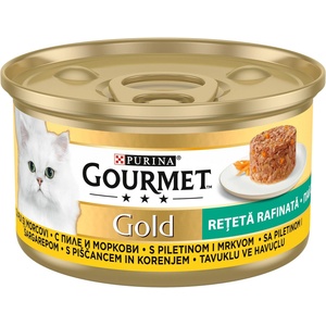 Purina GOURMET GOLD Savory Cake chicken and carrots - с пилешко месо и моркови 85 гр