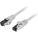 Lanberg Кабел Lanberg patch cord CAT. 8.1 S/FTP LSZH CU 1m, grey (PCF8-10CU-0100-S) - cybertrade