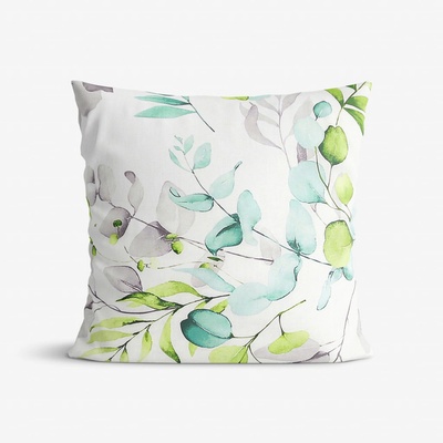 Goldea bavlna deluxe eukalyptus s kvety 30 x 50 cm