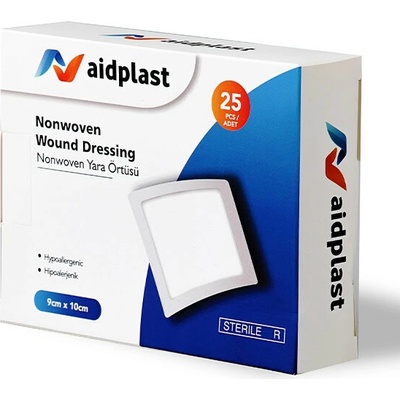 Aidplast Priehľadná sterilná náplasť na rany 9 x 10 cm 25 ks