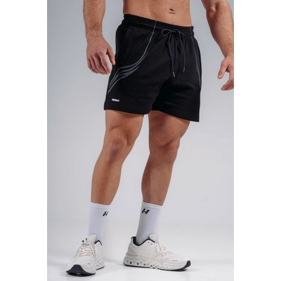 NEBBIA Oversized tréningové šortky PRIMAL 876 black