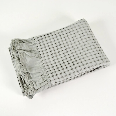 Takoy HT-00208 Vaflová osuška v romantickom štýle tmavá mäta 70 x 140 cm