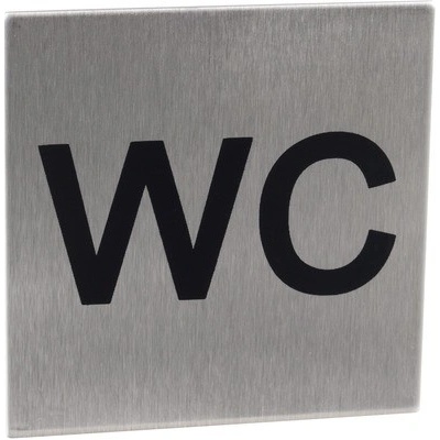 Piktogram WC, nerez, čtverec 60 x 60 x 1,2 mm