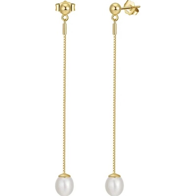 Majya Strieborné náušnice PALOMA pozlátené 11680