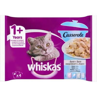 Whiskas Casserole rybací výber 4 x 100 g