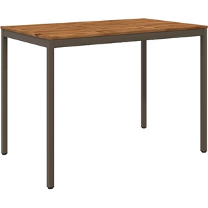 vidaXL Градинска бар маса Естествено и кафяво 147 x 88, 5 x 105 см (901351)