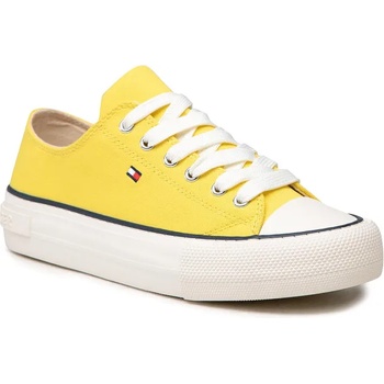 Tommy Hilfiger Кецове Tommy Hilfiger Low Cut Lace-Up Sneaker T3A4-32118-0890 S Yellow 200 (Low Cut Lace-Up Sneaker T3A4-32118-0890 S)
