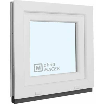 KNIPPING Plastové okno - 70 AD, 600x600 mm, OS, bílá Otevírání: pravé, Sklo: čiré