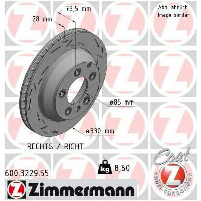 Brzdový kotúč Zimmermann 600.3229.55