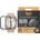 PanzerGlass Стъклен протектор за часовник със силиконова рамка PanzerGlass за Apple watch Series 8 / Series 7, 45 mm, D3O Bio - Черна рамка