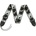 Fender 2'' Monogrammed Black/Light Grey/Dark Grey Колан за китара (0990681543)