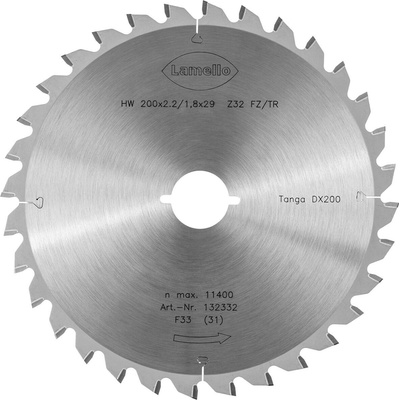LAMELLO řezný kotouč HW pro DX200 o 200 mm 32 zubů pro hliníkové rámy